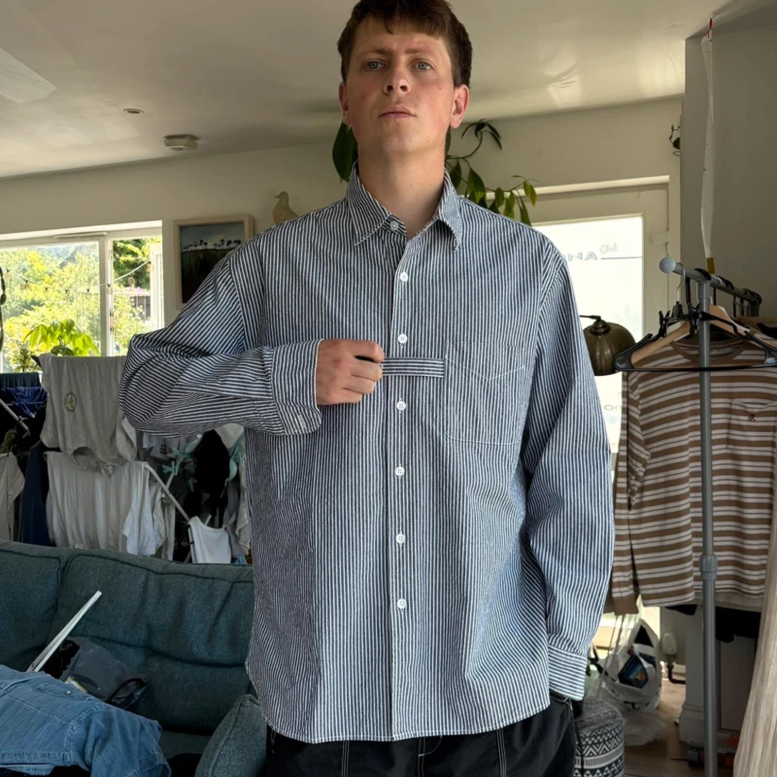Frizmworks Loop Stripe Shirt Blue XL