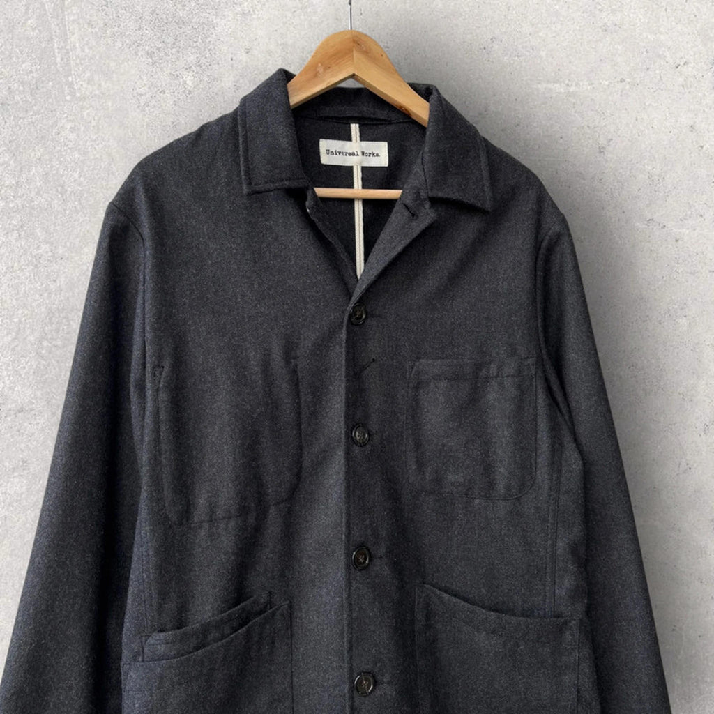 Universal Works Baker Utility Overshirt Grey Size M