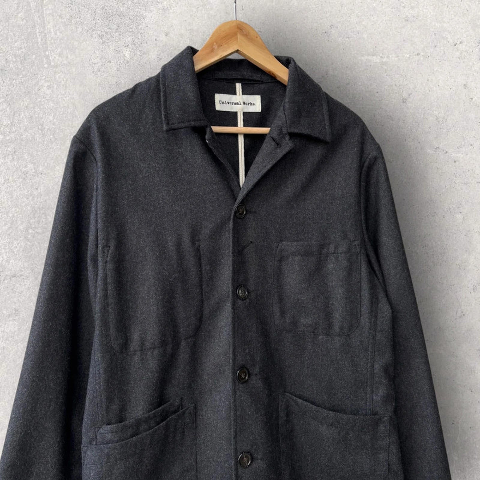 Universal Works Baker Utility Overshirt Grey Size M