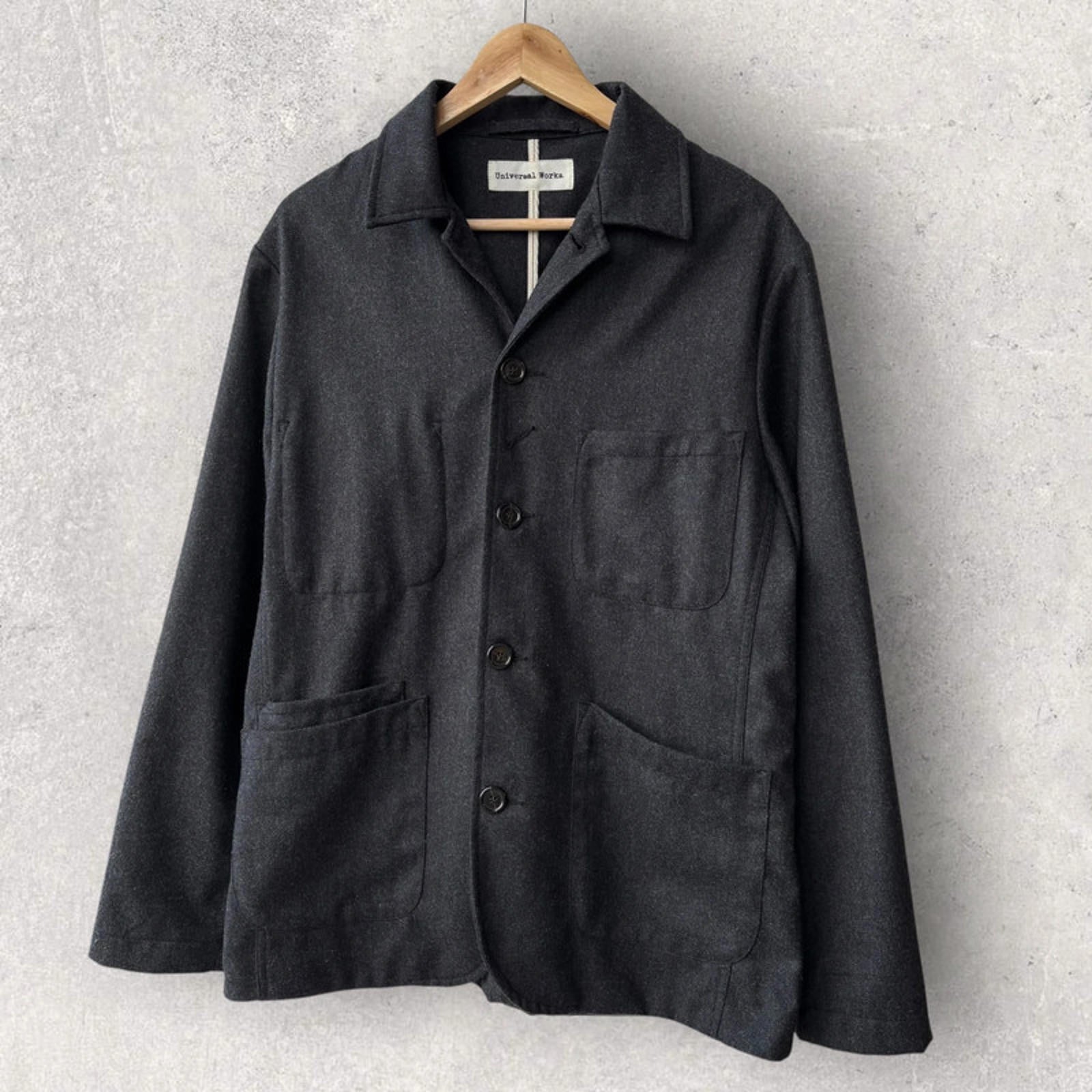 Universal Works Baker Utility Overshirt Grey Size M