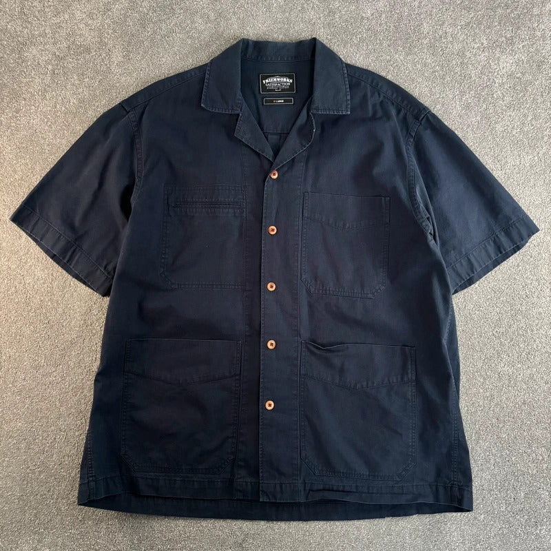 Frizmworks French SS Work Shirt Navy XL