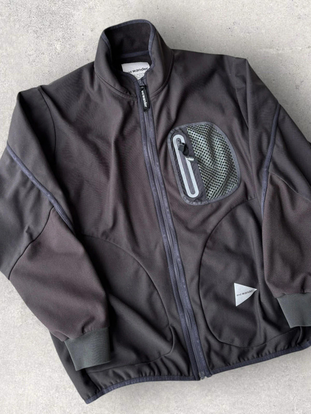 And Wander Light Fleece Charcoal M