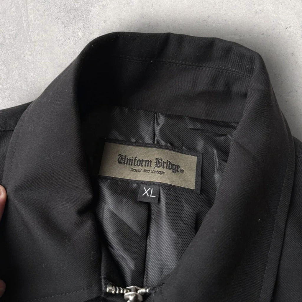 Uniform Bridge Cropped Boxy Harrington Black XL