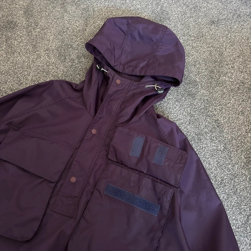 Anglan Tech Pullover Anorak Purple L