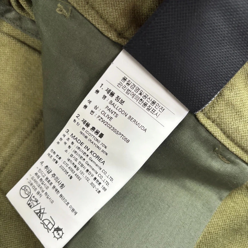 Frizmworks Pleated Balloon Short Olive W32