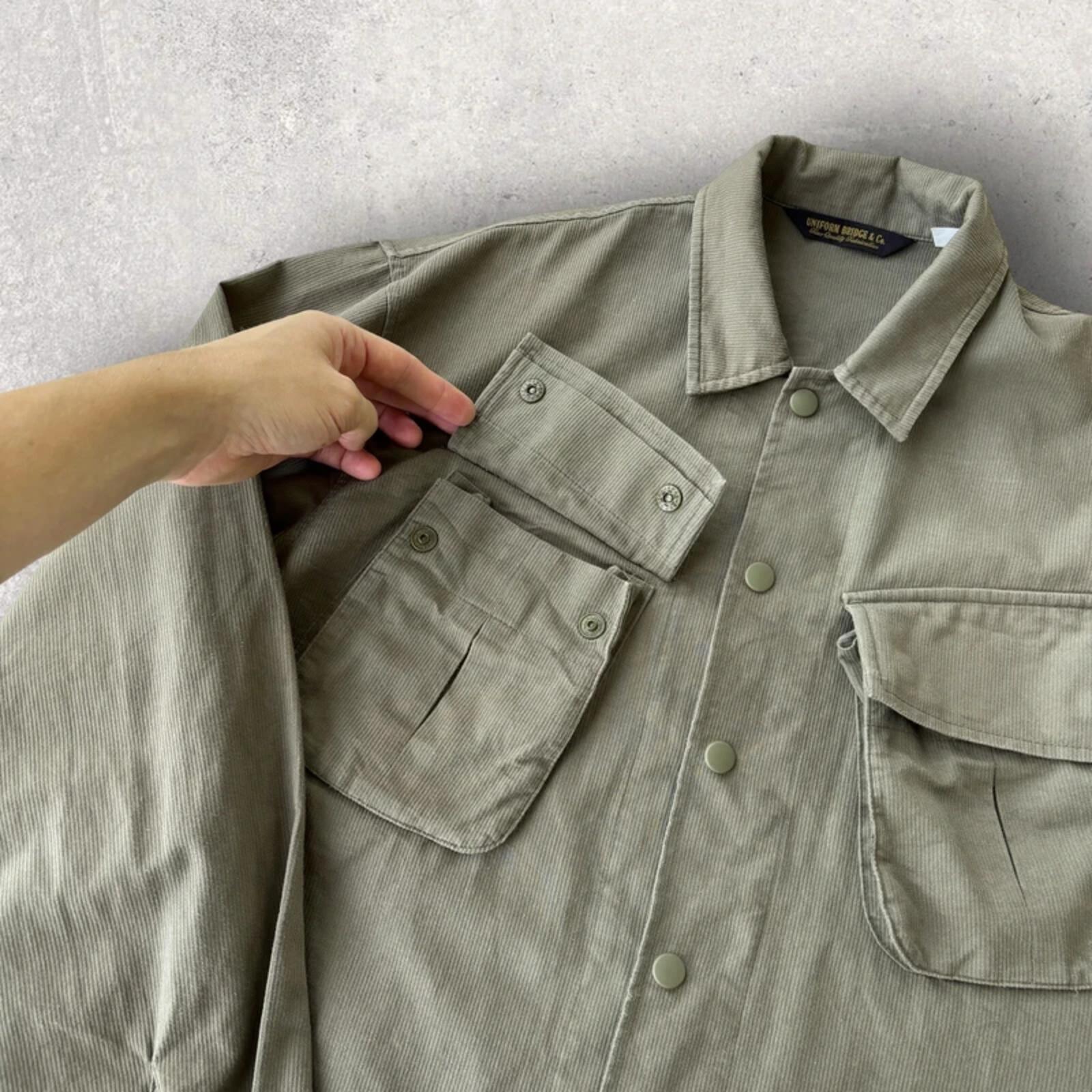 Uniform Bridge Cord Utility Shirt Khaki L