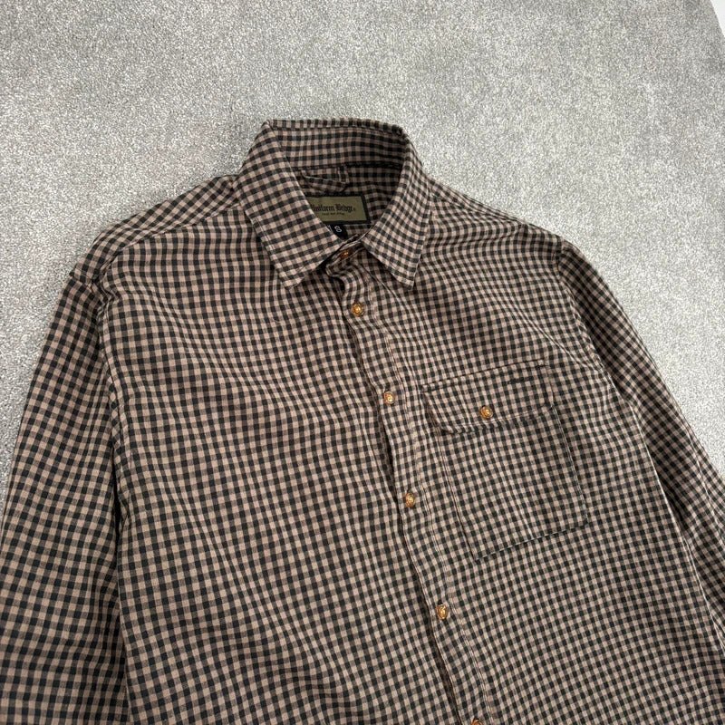 Uniform Bridge Check Shirt Brown S