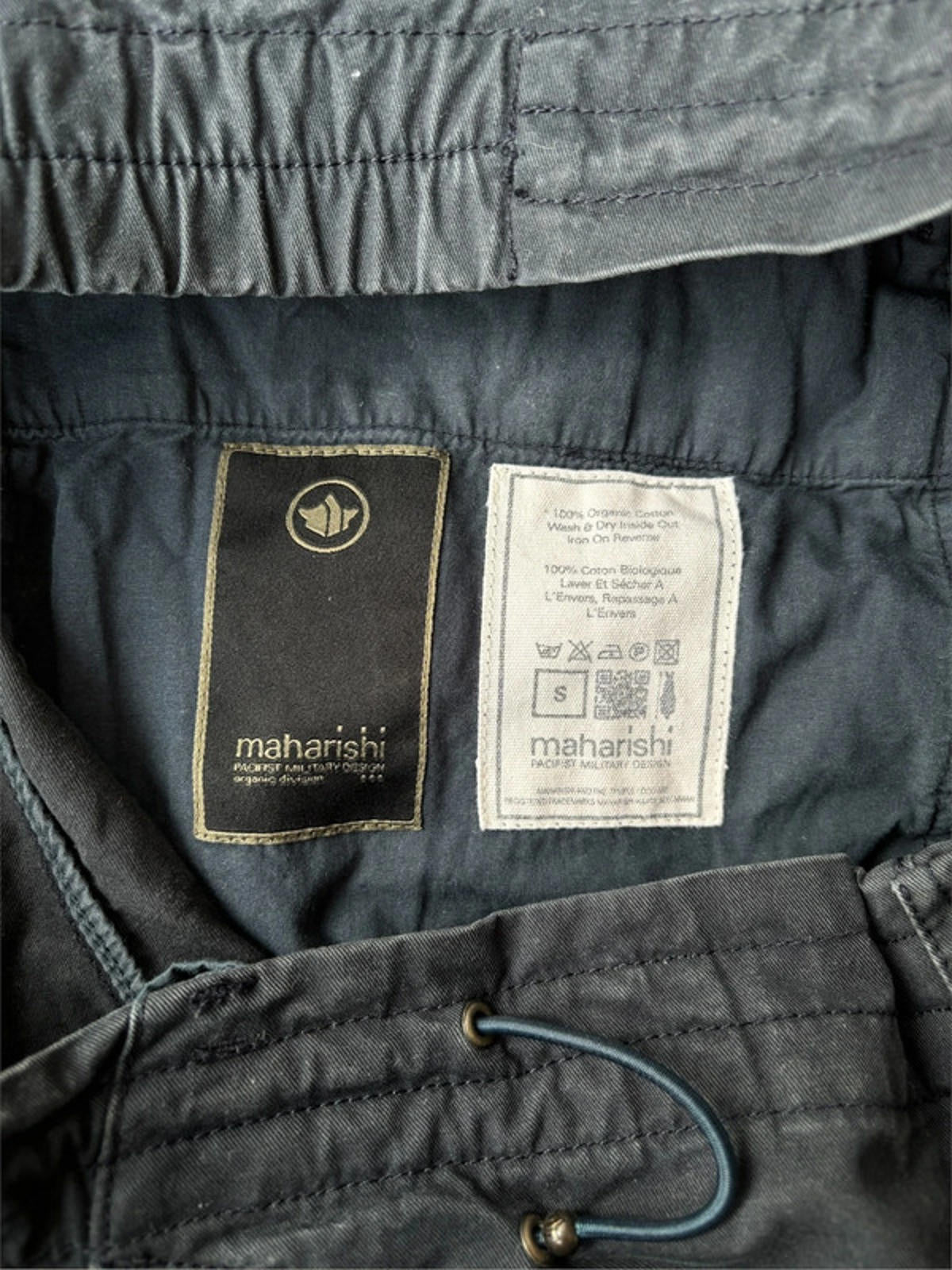 Maharishi Dragon Leaf Embroidered Shorts | Navy | Size S