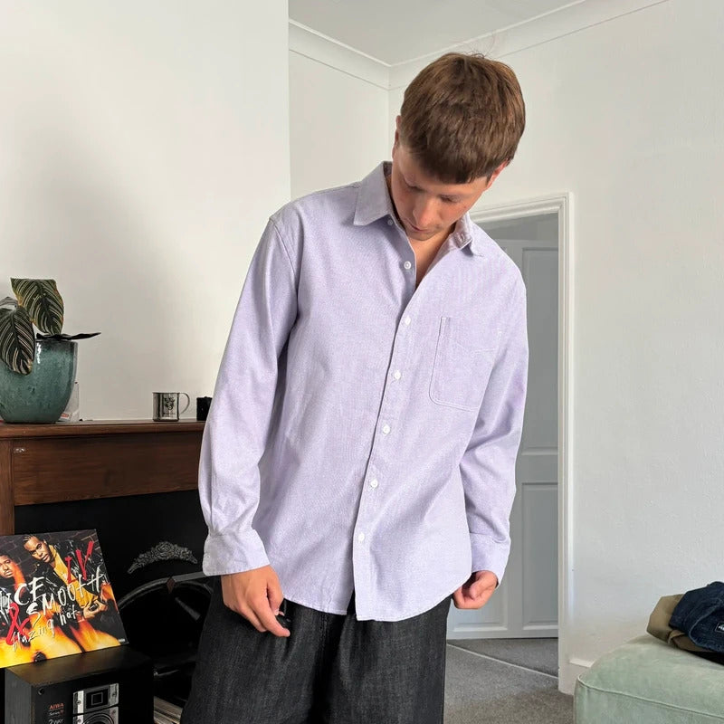 Frizmworks OG Oxford Oversized Shirt Purple M