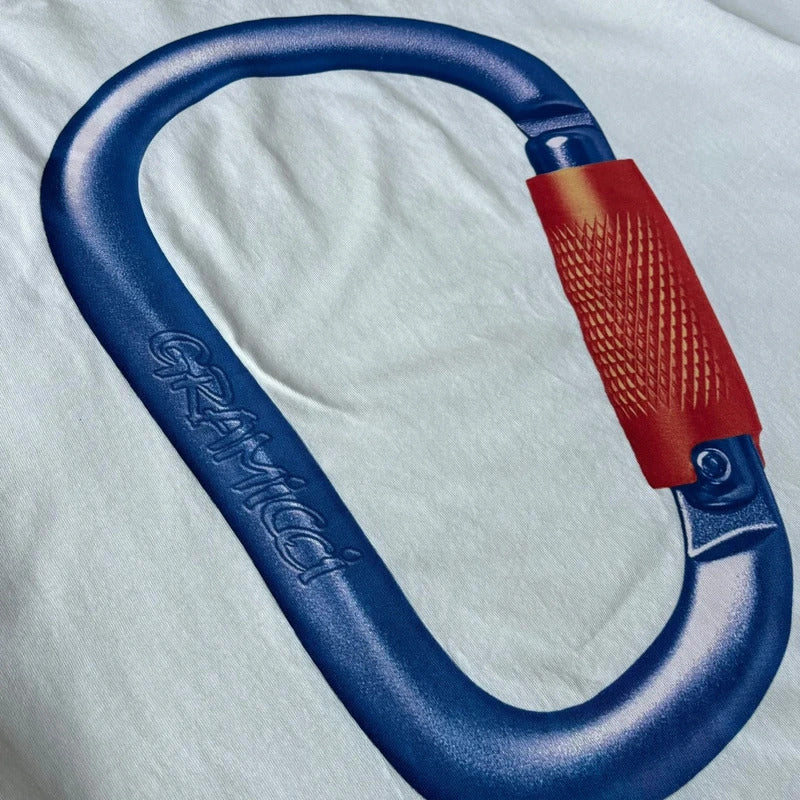 Gramicci Carabiner Graphic T Shirt Beige L