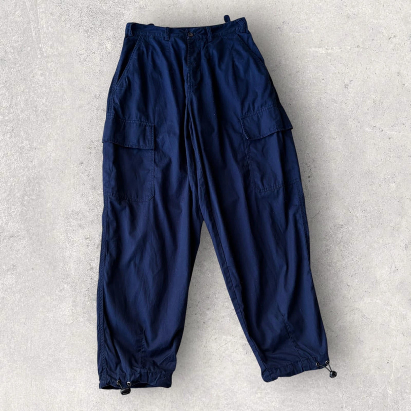 Universal Works Cotton Cargo Wide Trouser Navy W28