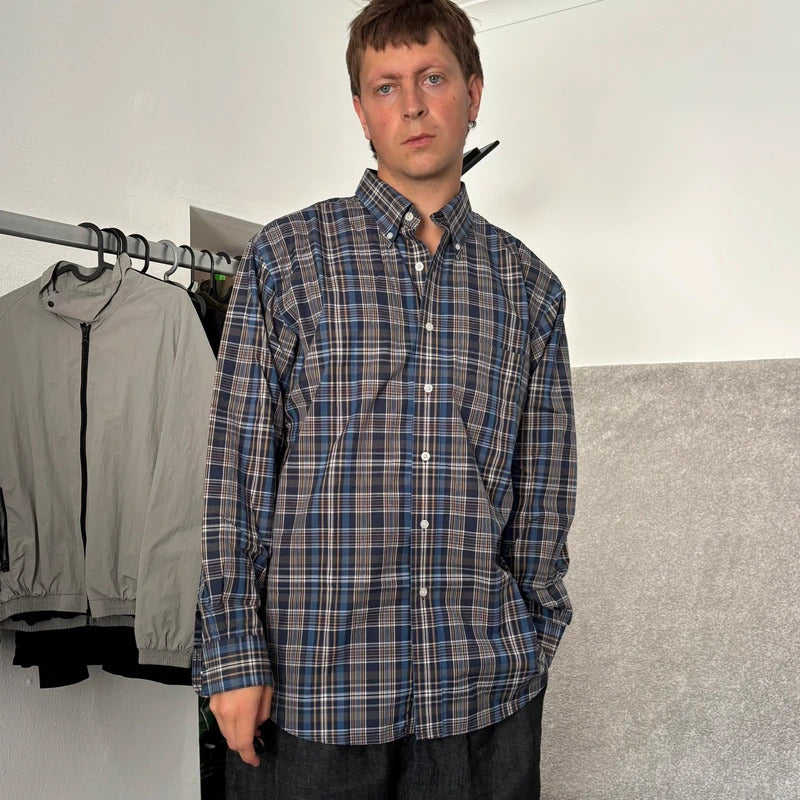 Pendleton Metro Check Shirt Blue L