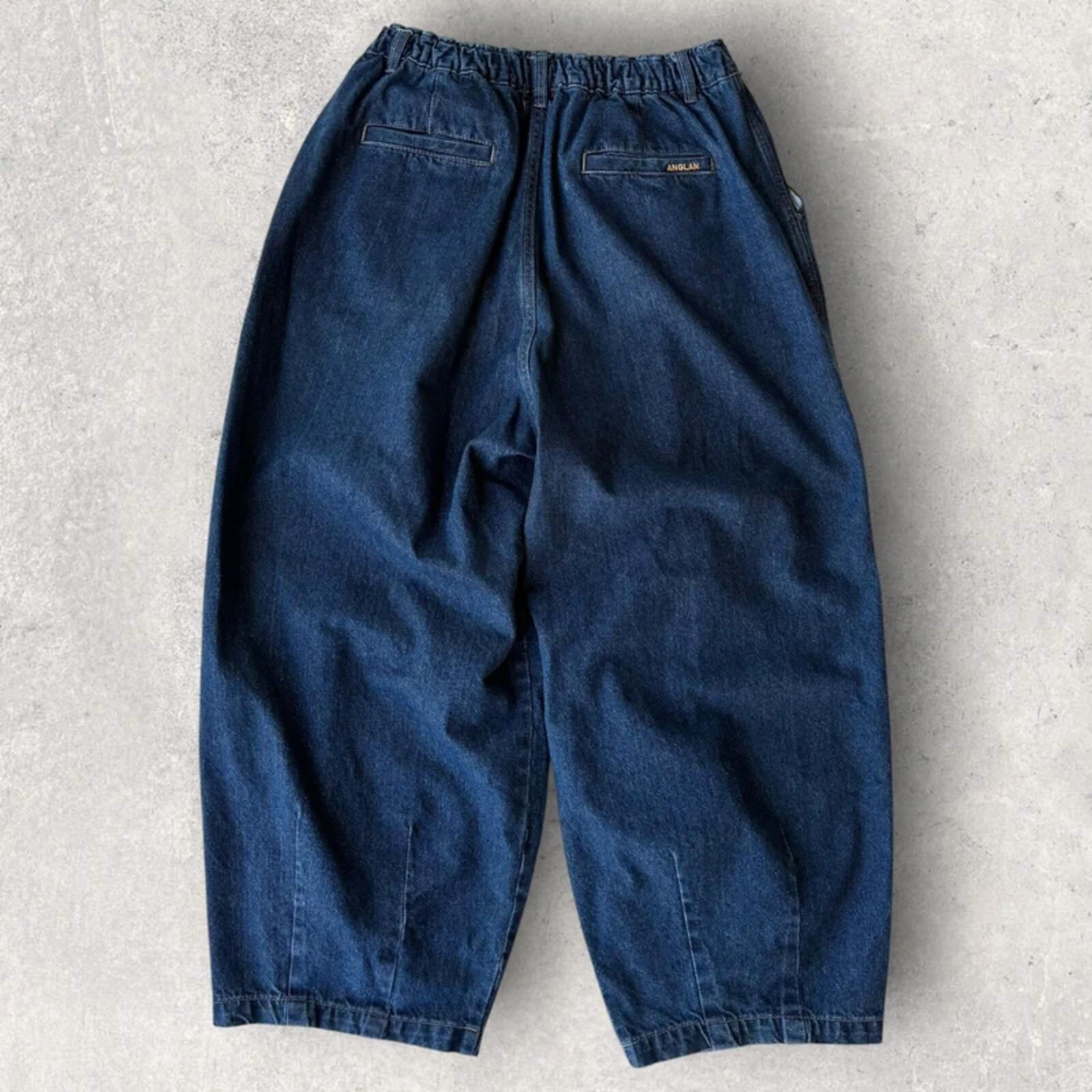 Anglan Denim Wide Balloon Pant Indigo L