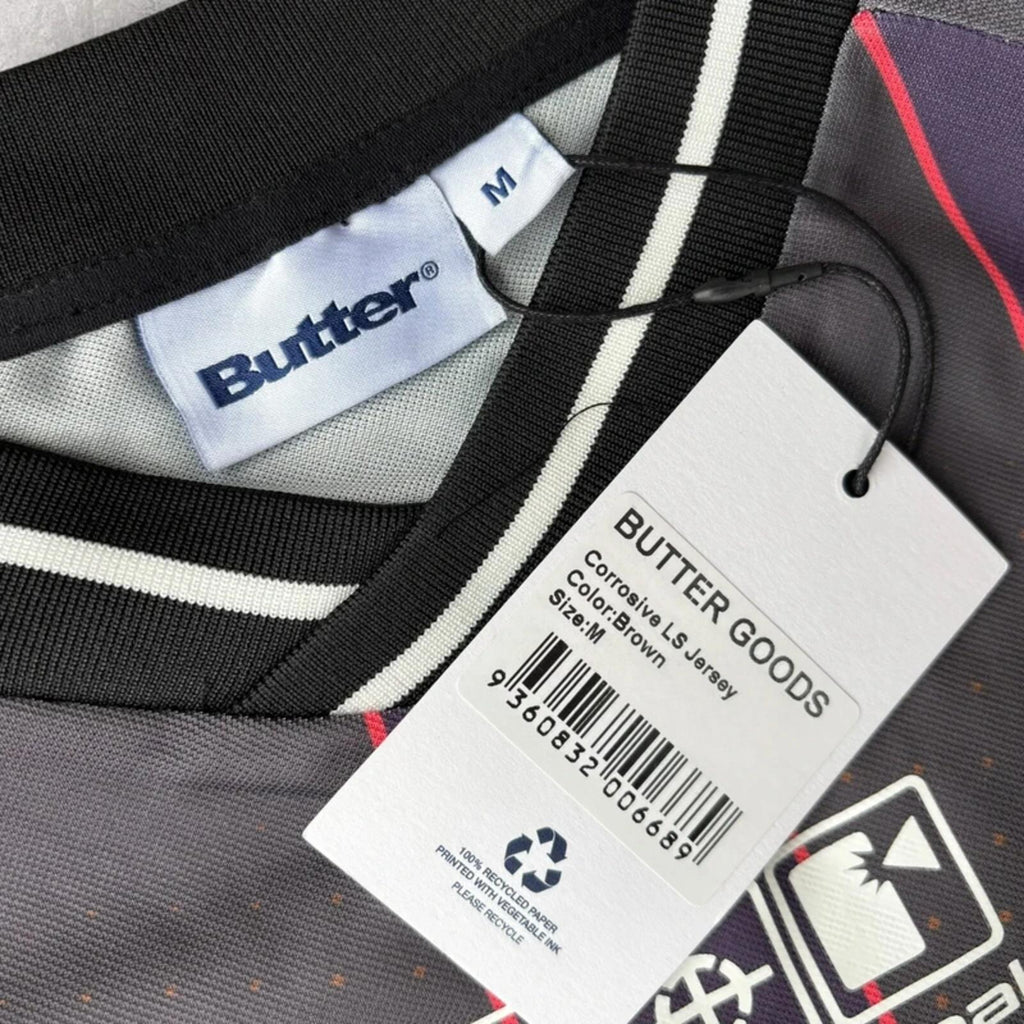 Butter Goods Football Jersey Long Sleeve Beige M
