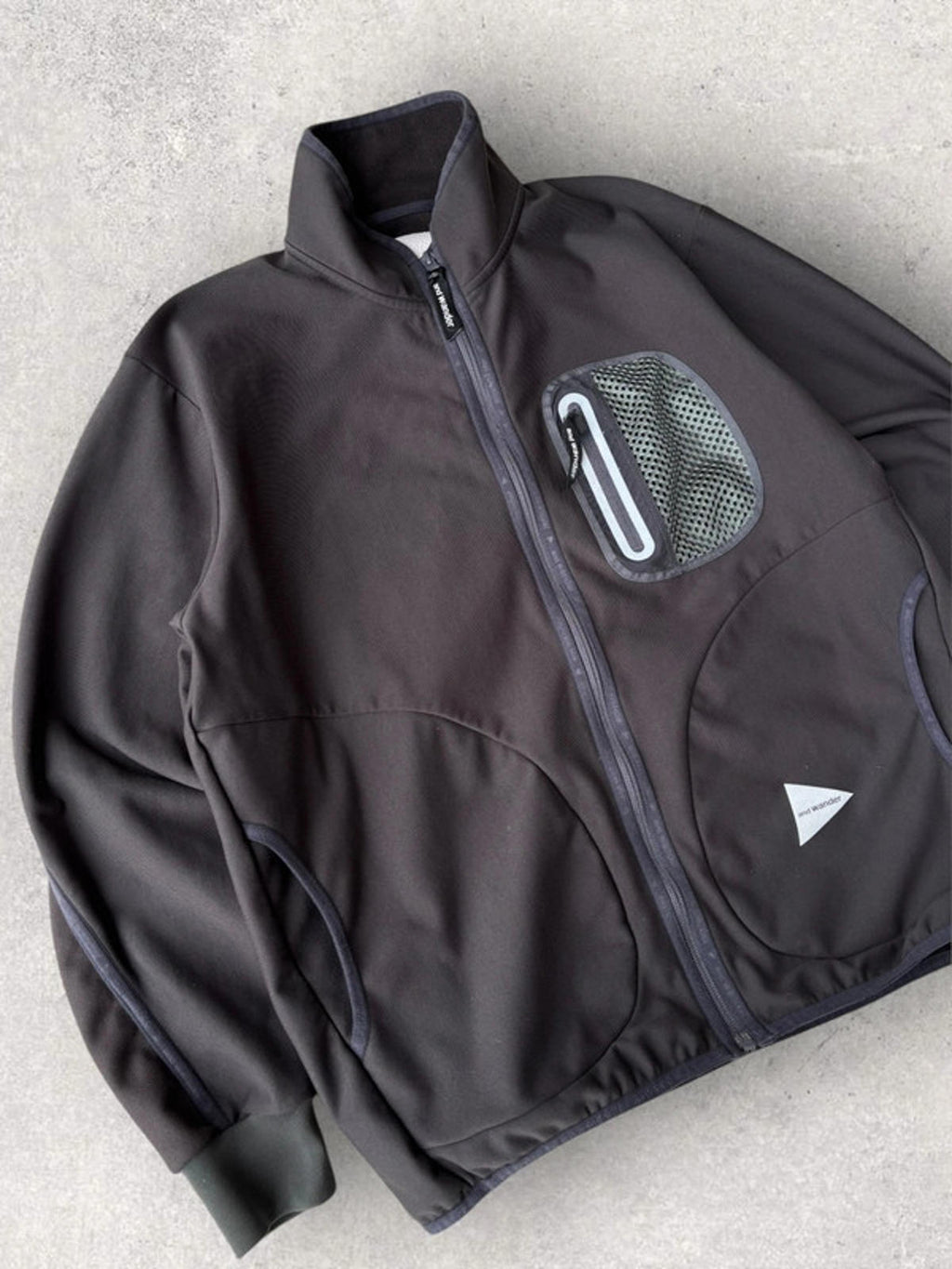 And Wander Light Fleece Charcoal M