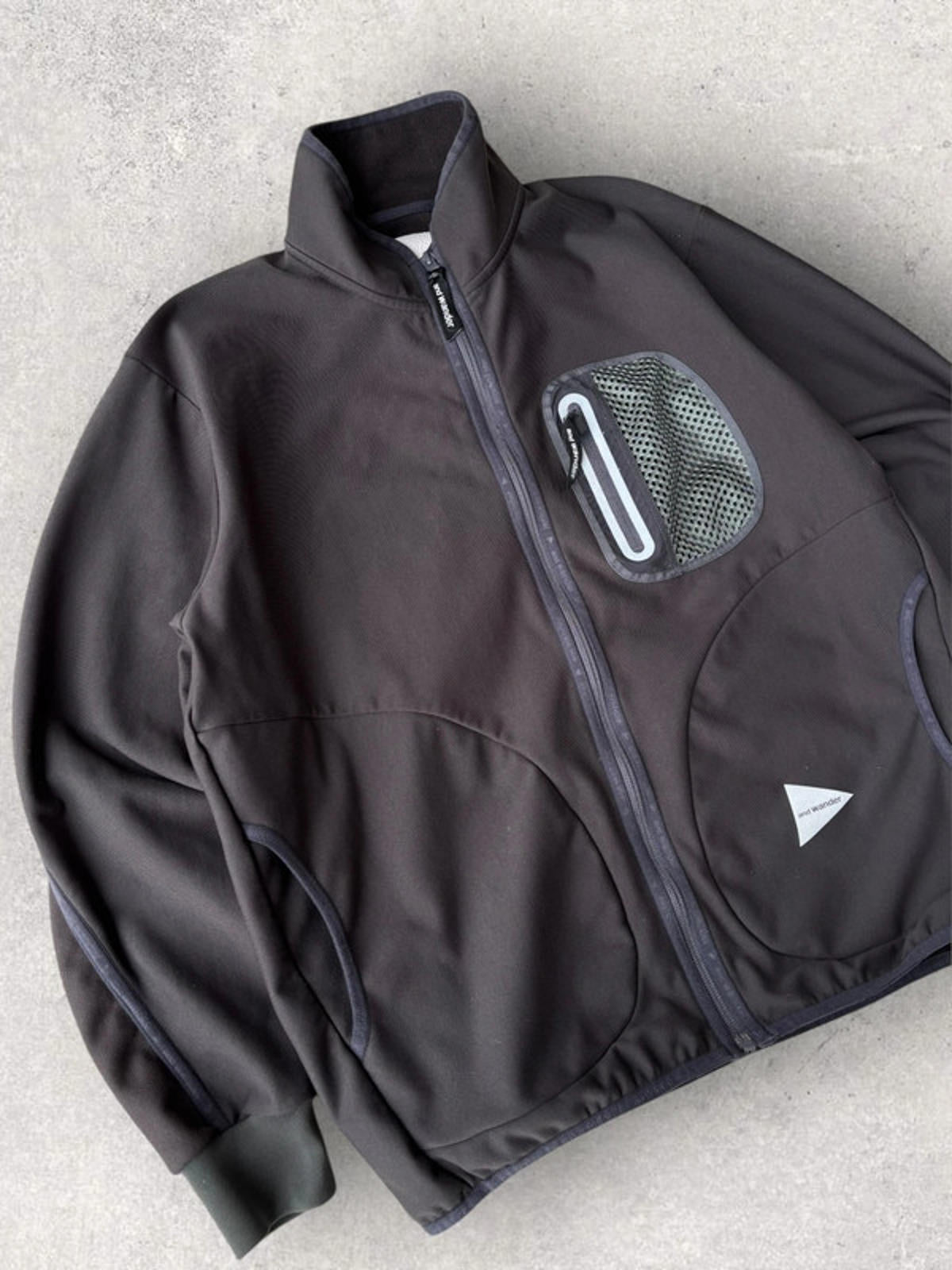 And Wander Light Fleece Charcoal M