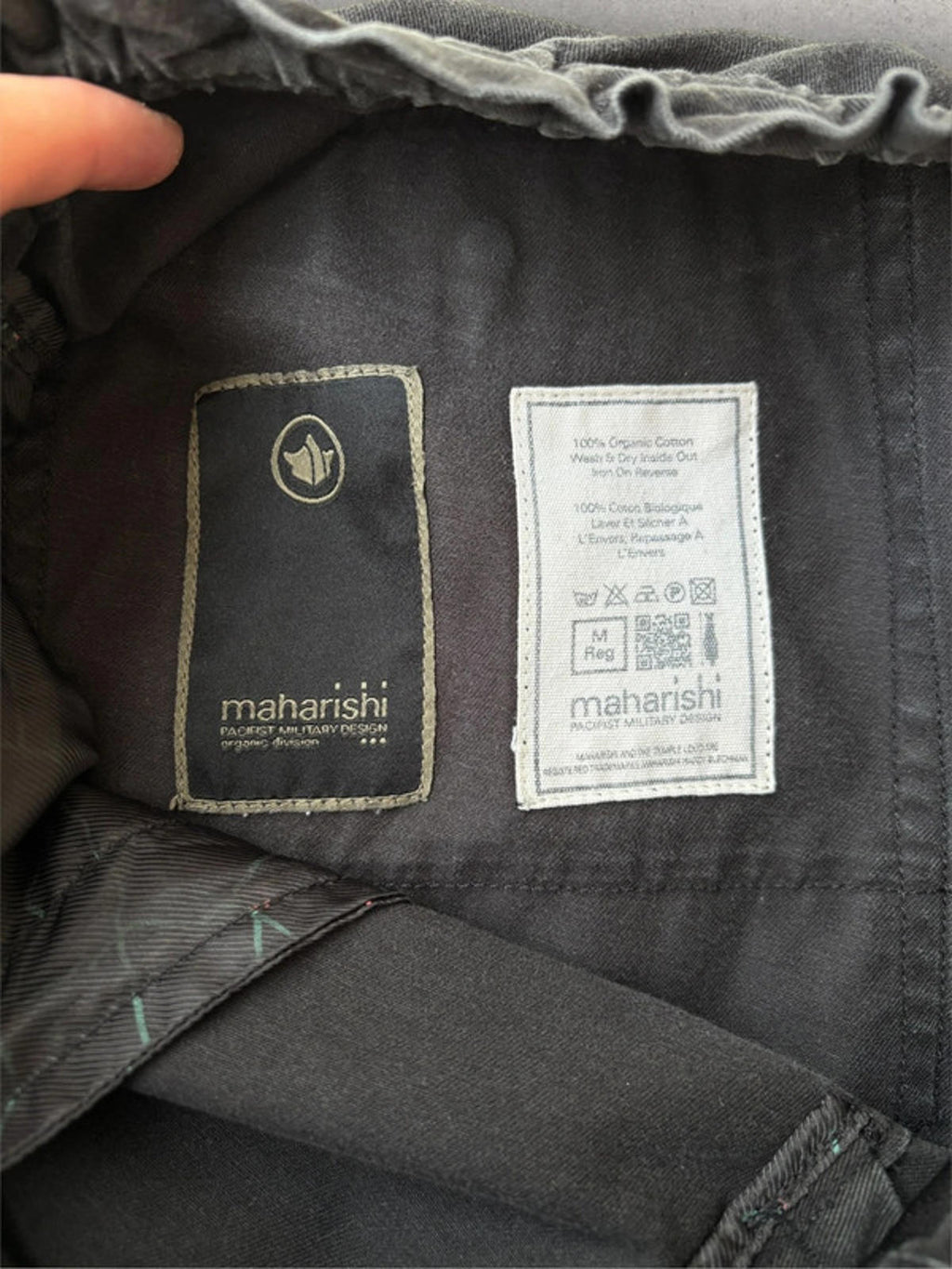 Maharishi Embroidered Ninja Trousers Black Size M