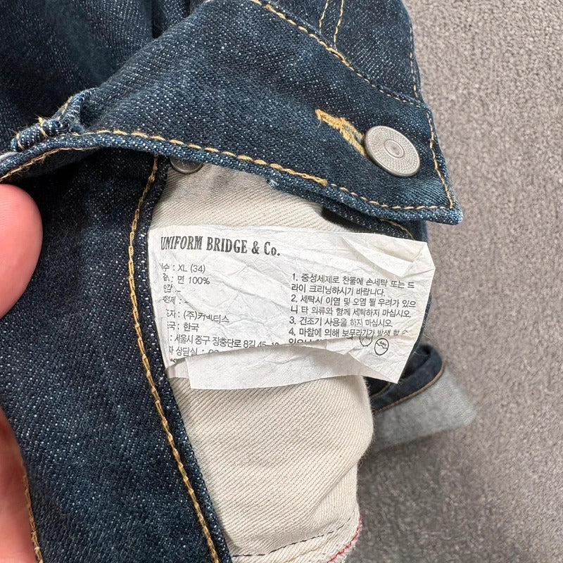 Uniform Bridge Selvedge Denim Jean Indigo W36