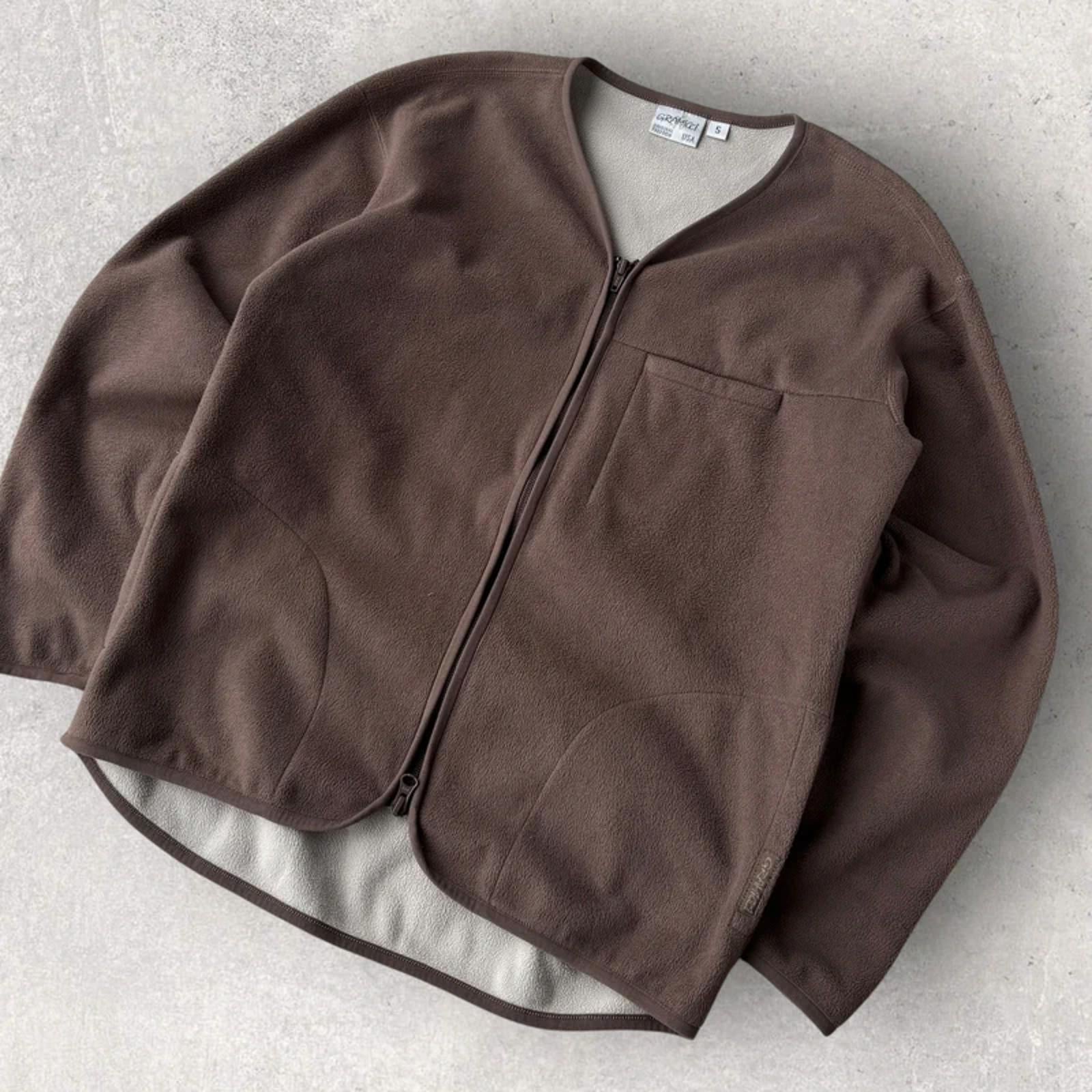 Gramicci x Beams Japan Fleece Zip Cardigan Brown S