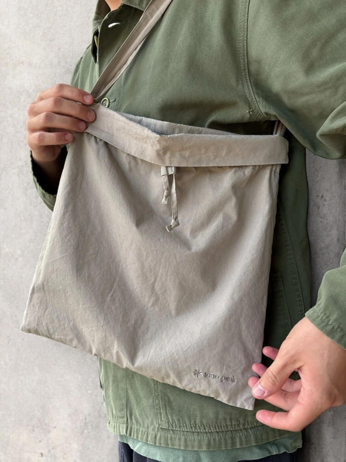 Snow Peak Shoulder Bag β Stone / Natural Beige
