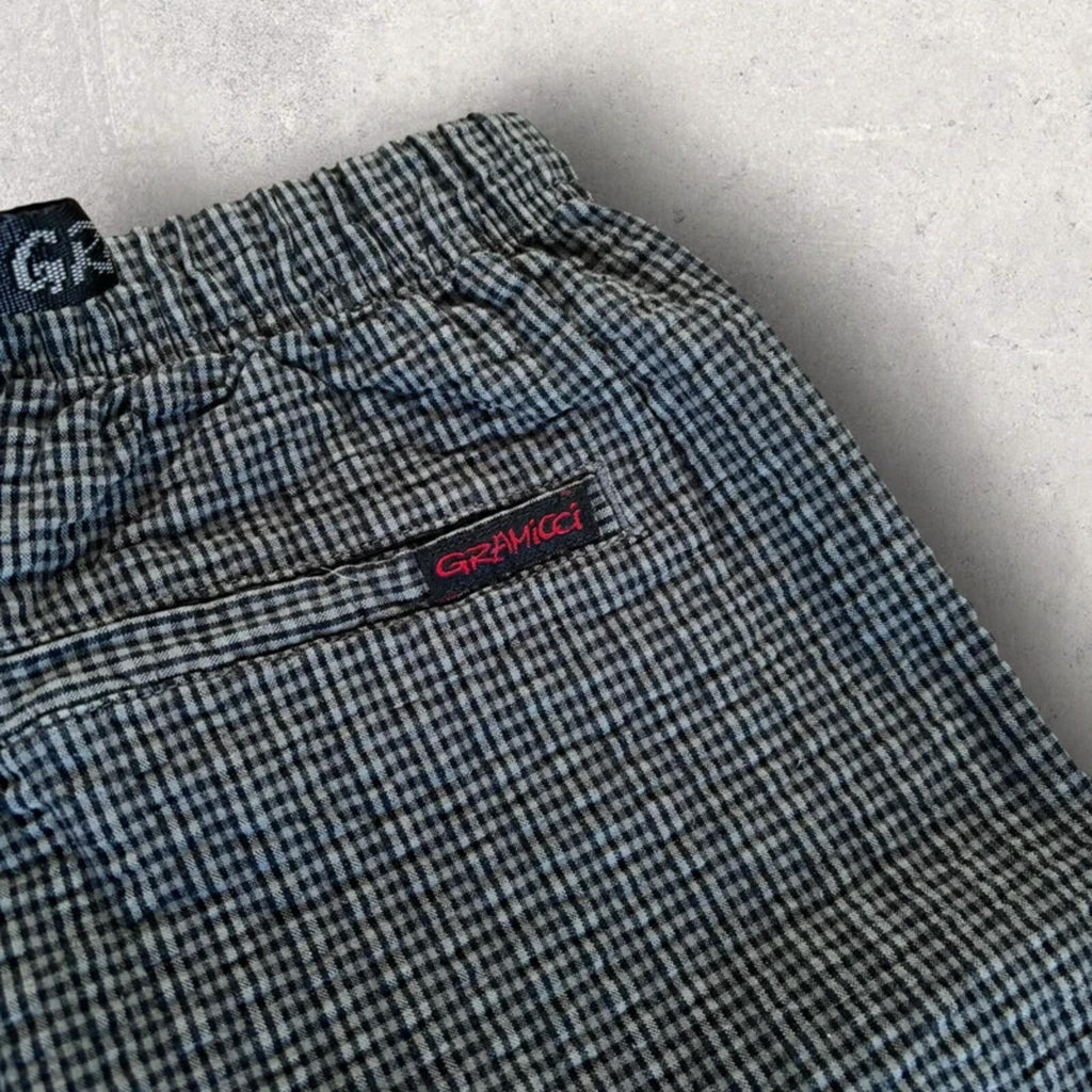 Gramicci O.G Seersucker Plaid G Short Deep Grey S Gorpcore BNWT