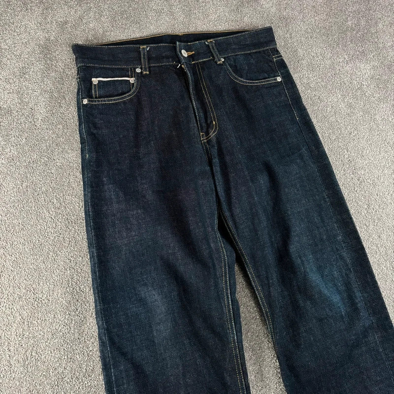 Uniform Bridge Raw Denim Straight Jean Indigo M