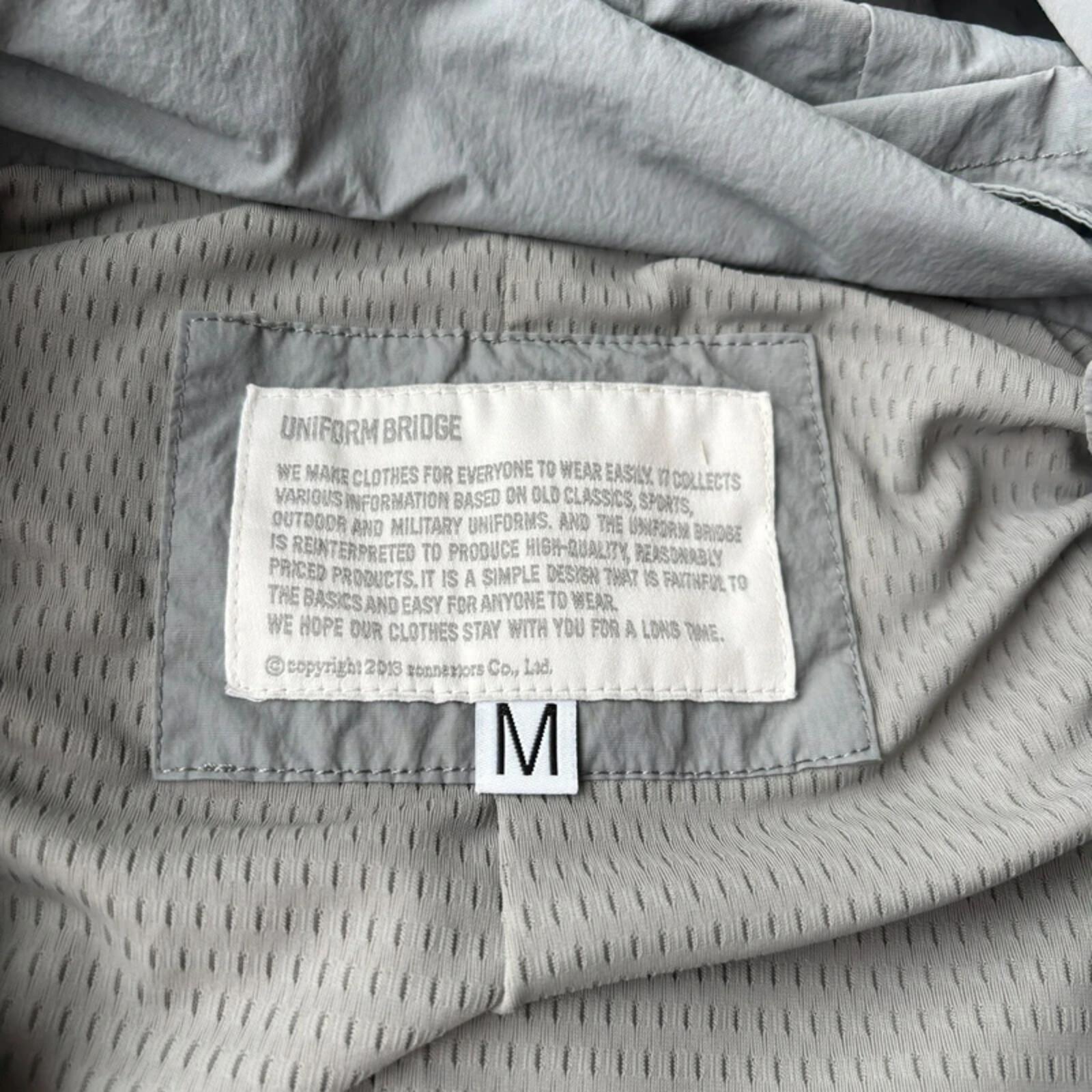 Uniform Bridge Cropped Mesh Windbreaker Blue M