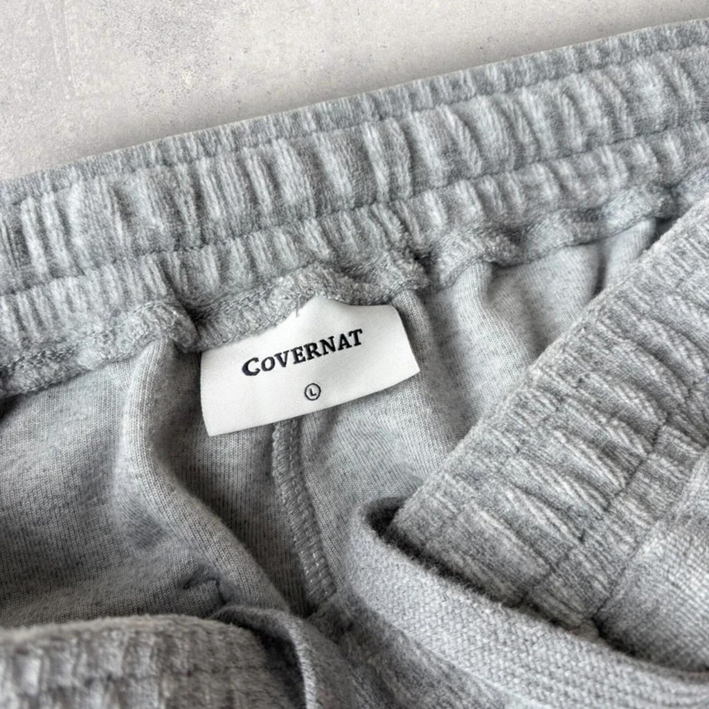 Covernat Baggy Wide Korean Joggers Grey L