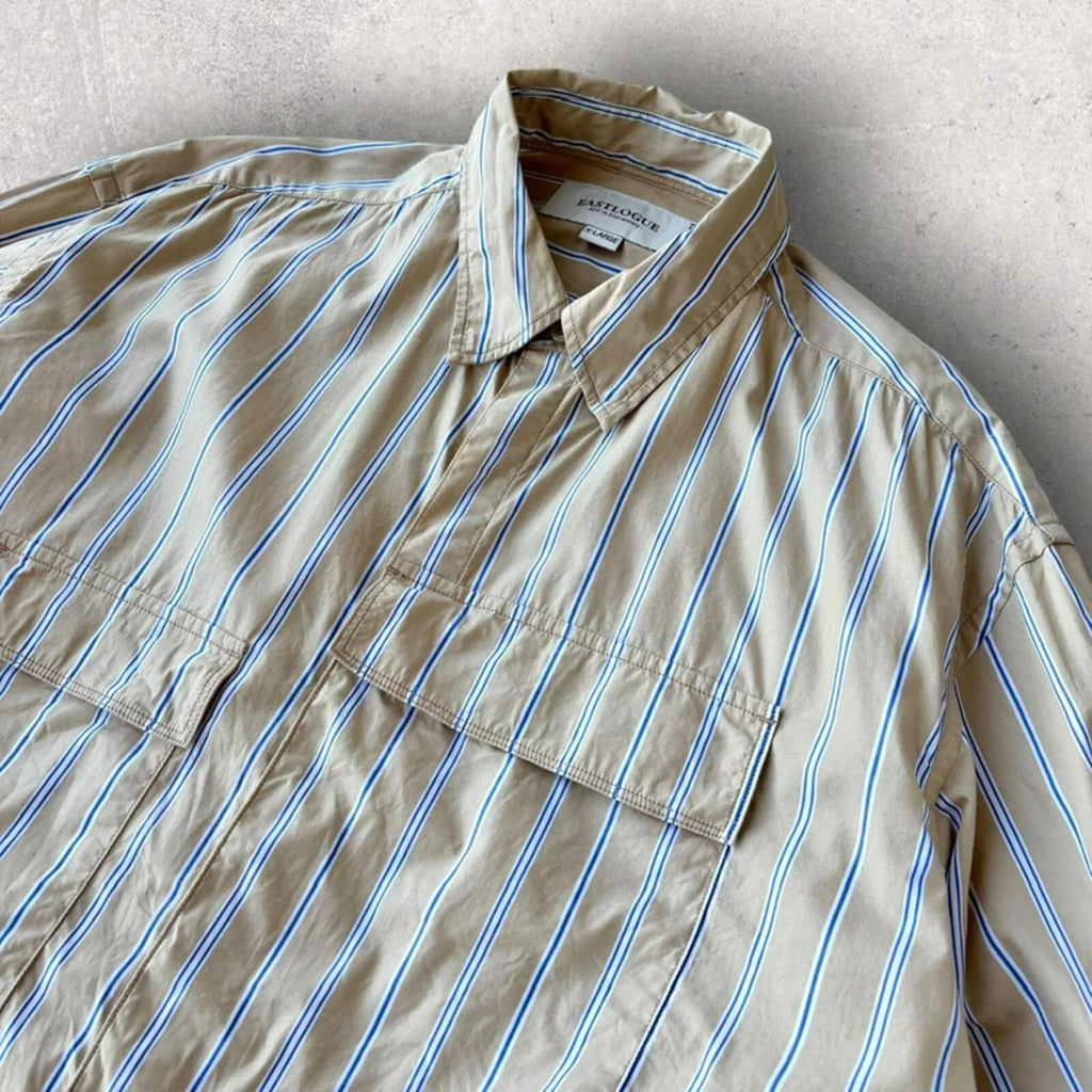 Eastlogue Asymmetric Utility Shirt Beige XL