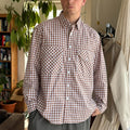 Frizmworks Check Oversized Shirt Brown M