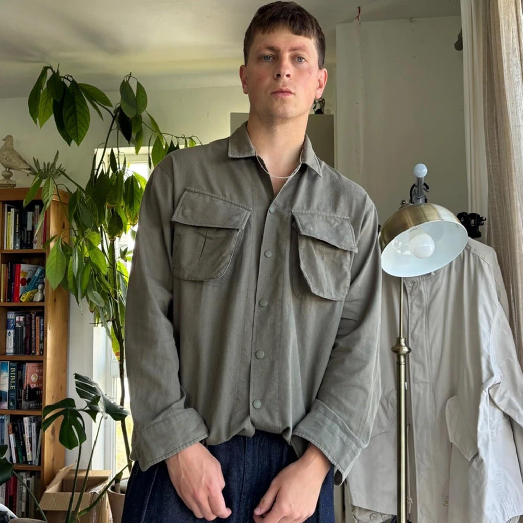 Uniform Bridge Cord Utility Shirt Khaki L