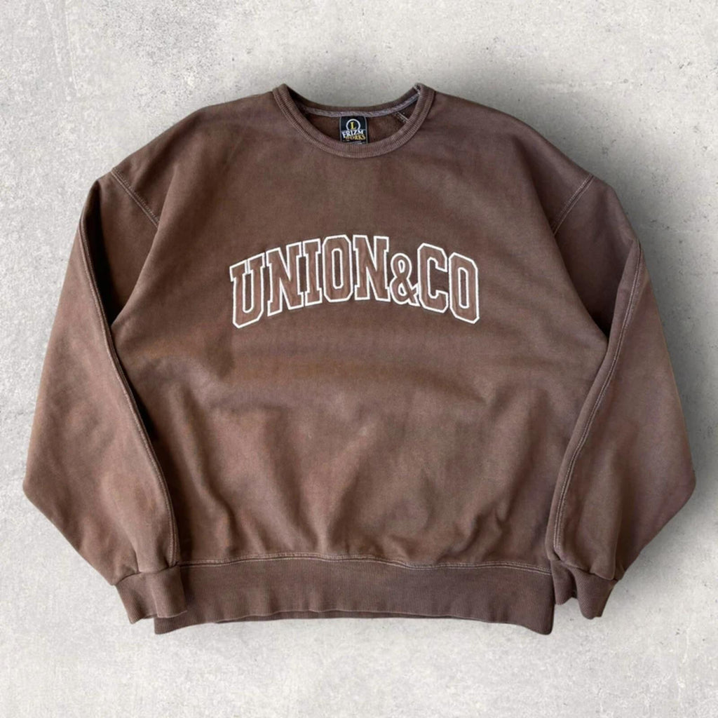 Frizmworks Graphic Boxy Sweatshirt Brown L