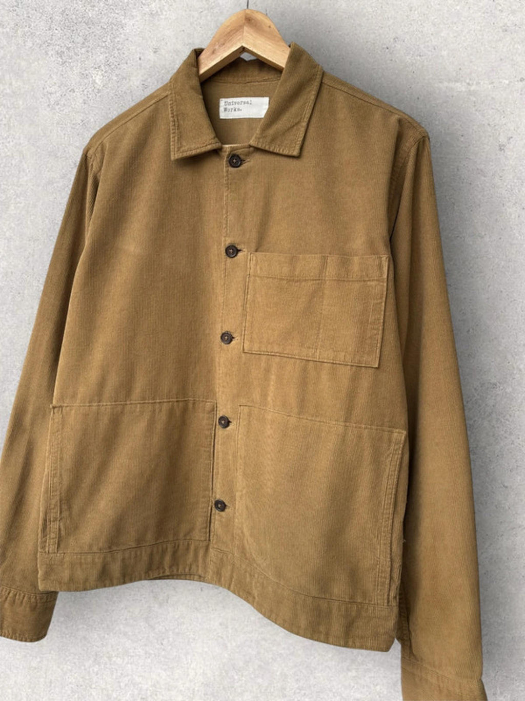 Universal Works Cord Utility Overshirt Tan Size S
