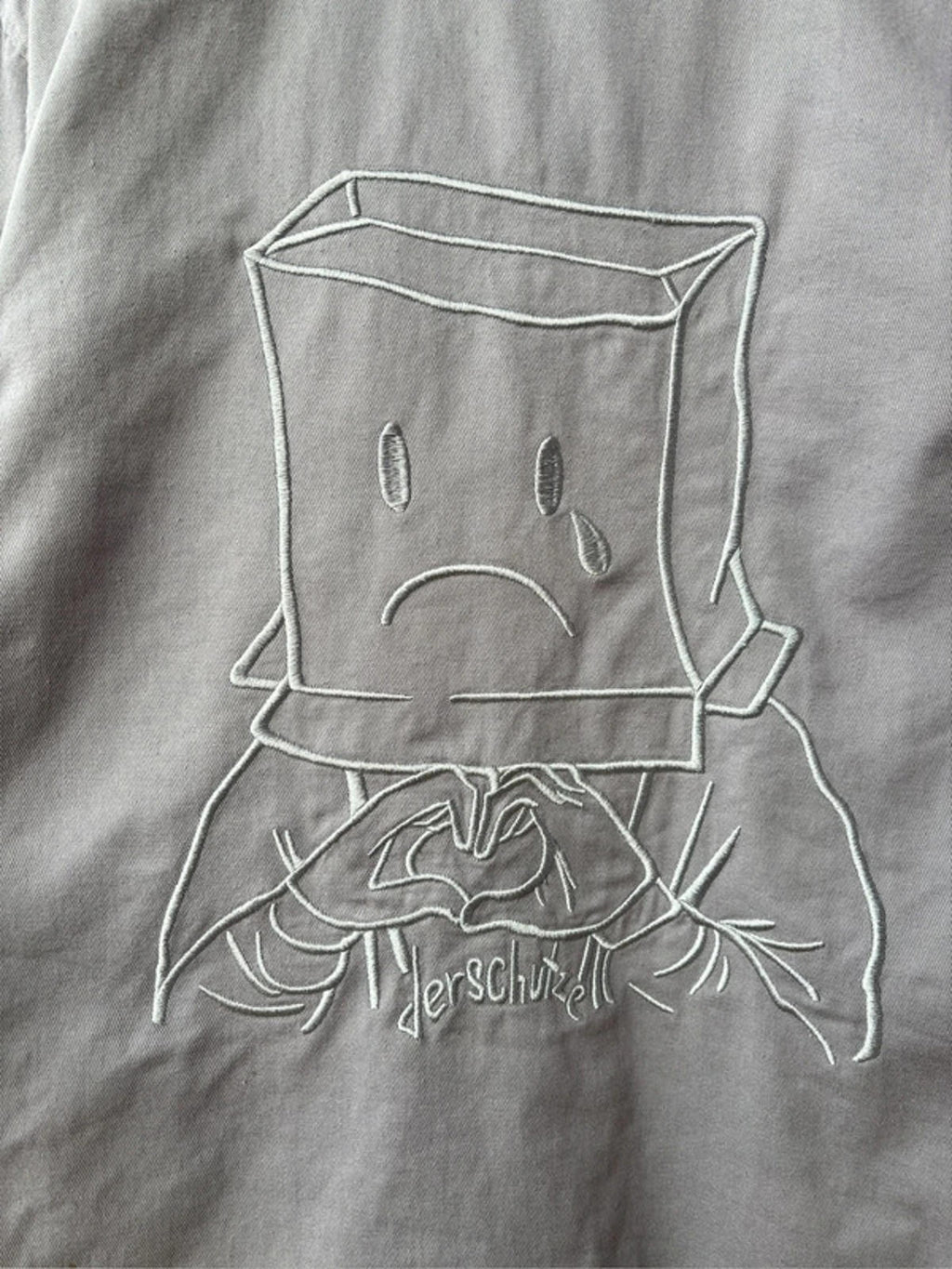 Derschutze Valentines Shirt Grey Size S