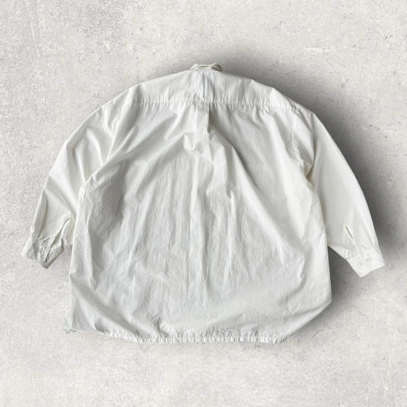 Anglan Oversized Summer Shirt White L