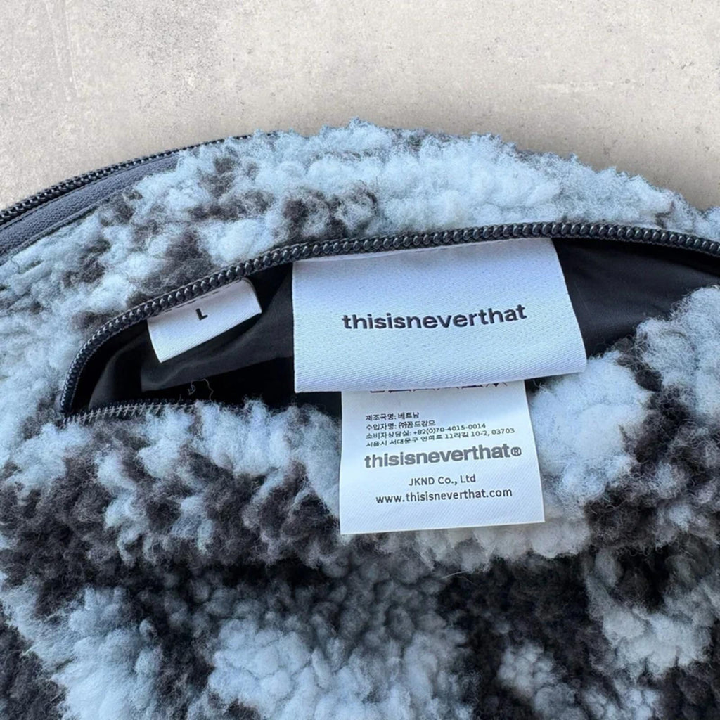 ThisIsNeverThat Reversible Boa Fleece Jacket Black L Japan import