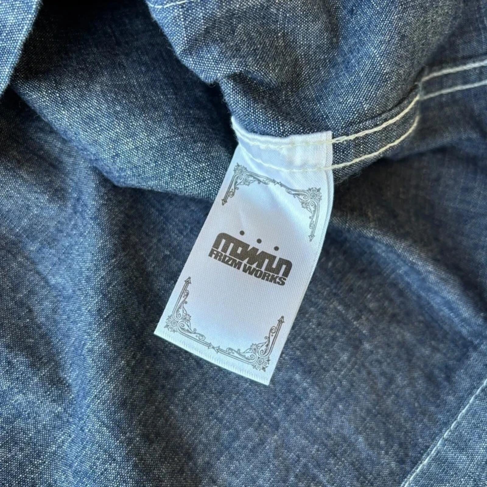 Frizmworks Denim Pullover Utility Smock Blue L