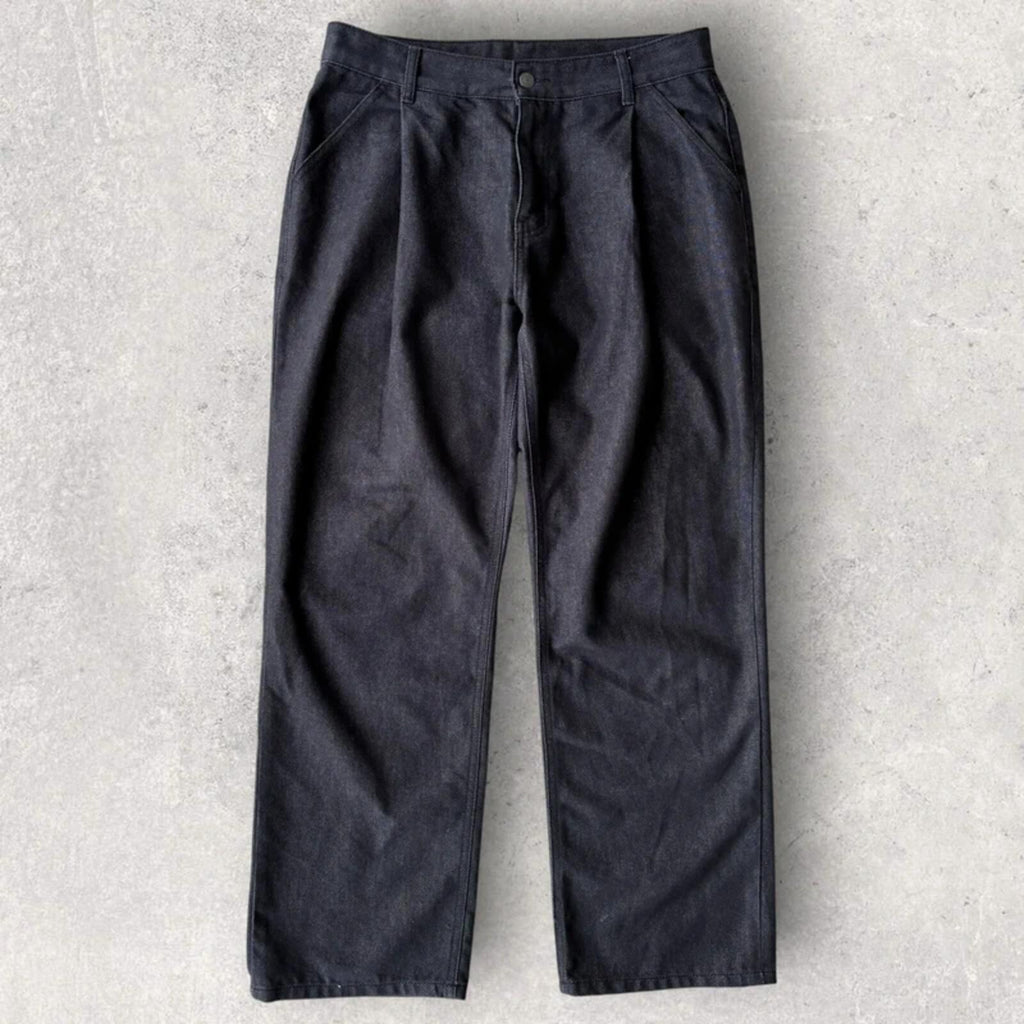 Uniform Bridge Pleated Baggy Jeans Grey L