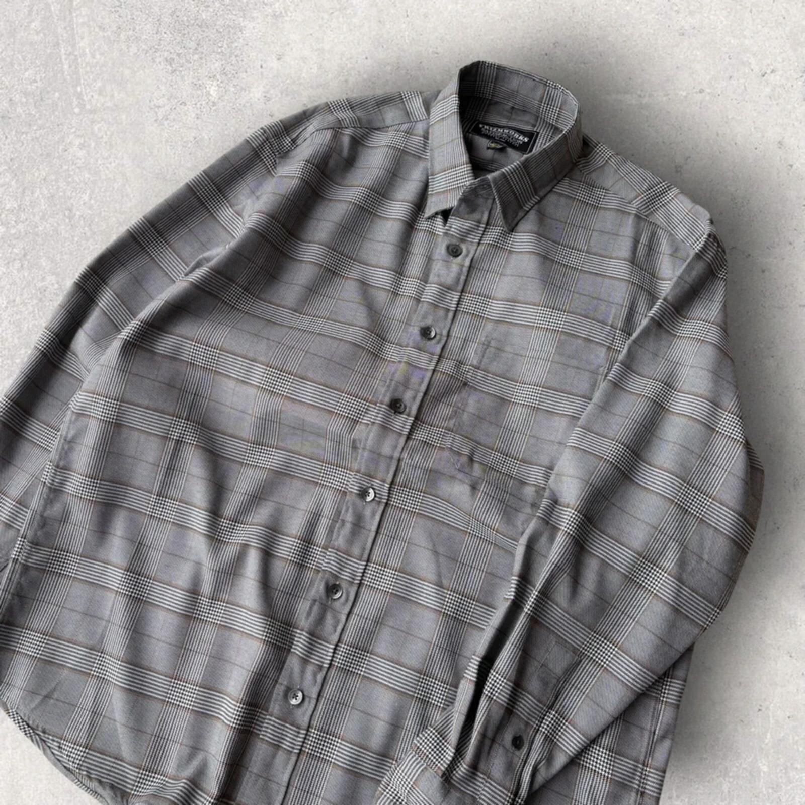 Frizmworks Glen Check Relaxed Shirt Grey M