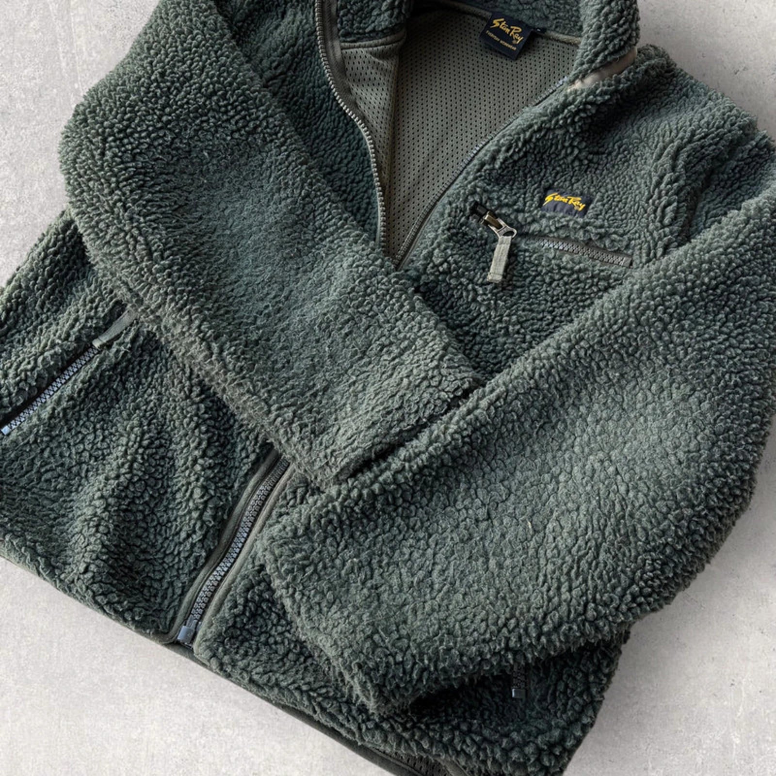 Stan Ray Fleece Liner Cardigan Olive S