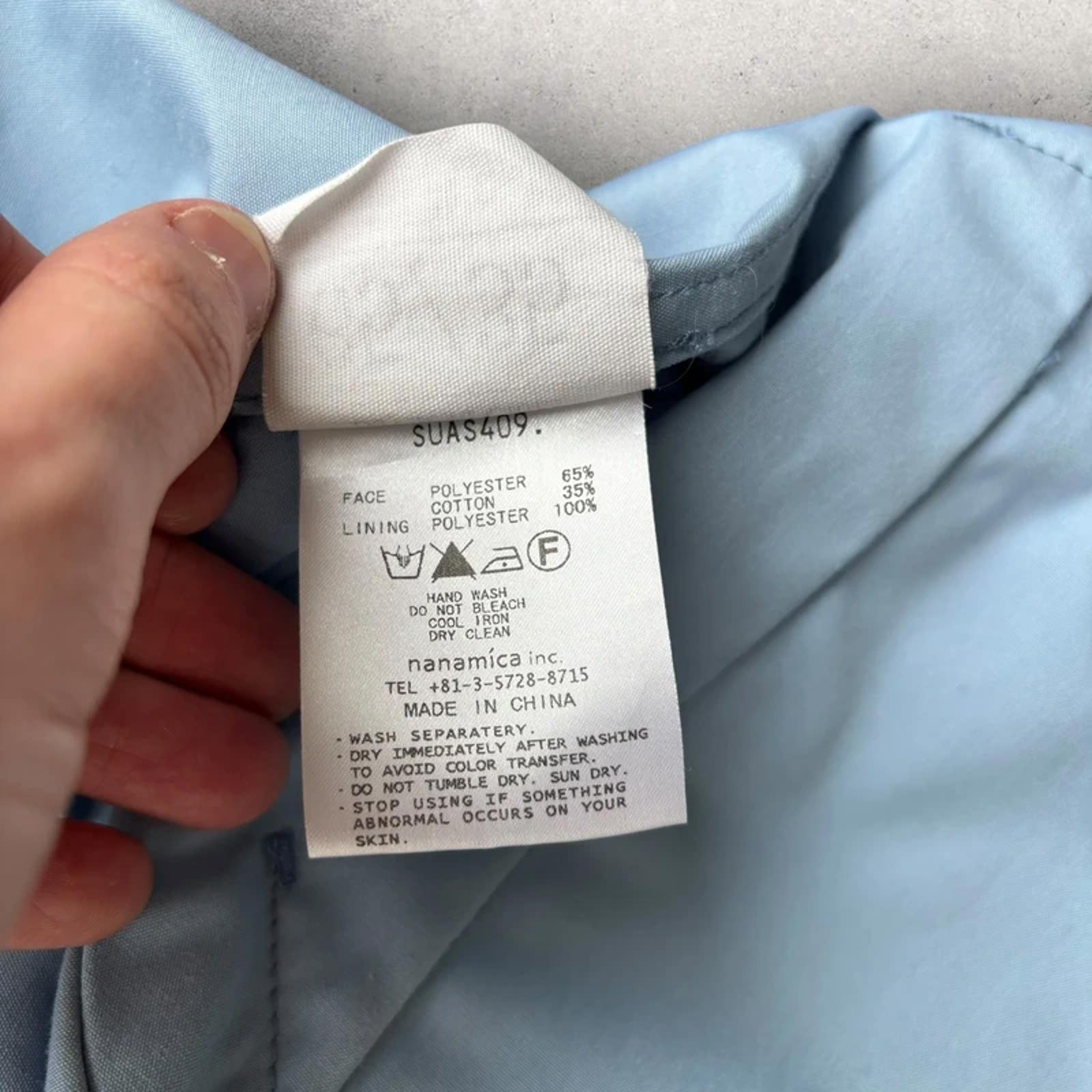 Nanamica Tech Windbreaker Light Blue M