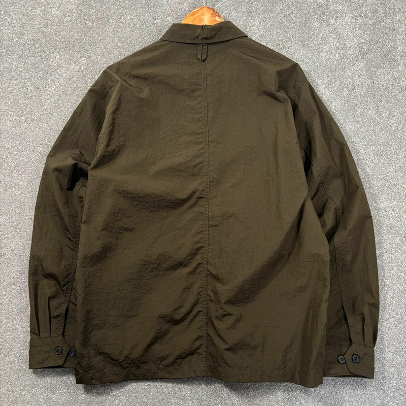 Uniform Bridge Nylon Utility Overshirt Olive L