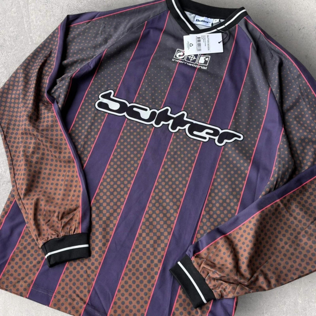 Butter Goods Football Jersey Long Sleeve Beige M
