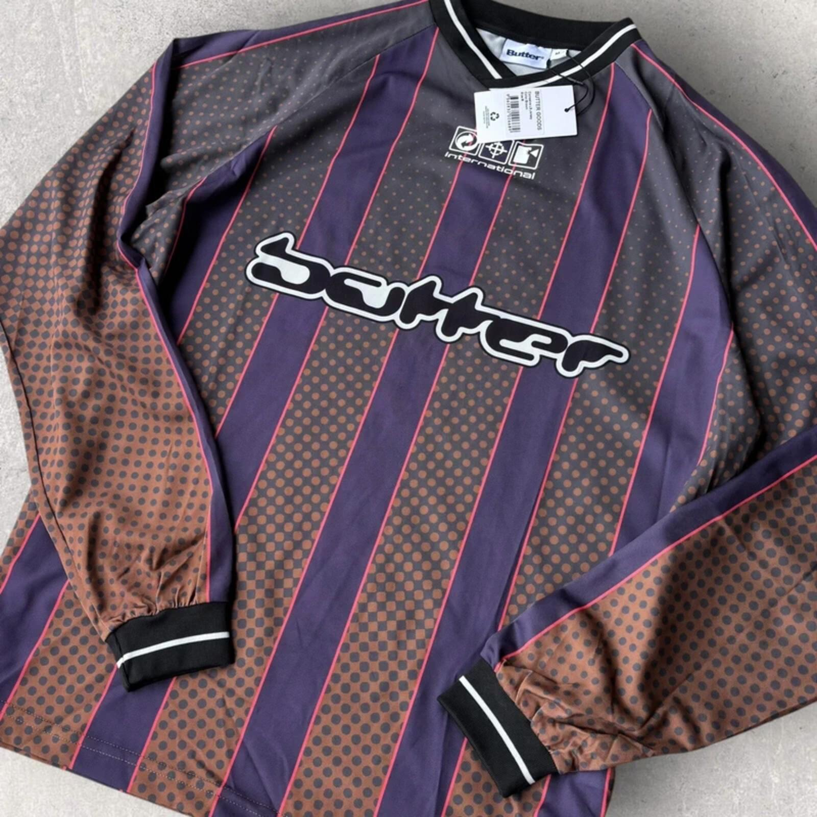 Butter Goods Football Jersey Long Sleeve Beige M