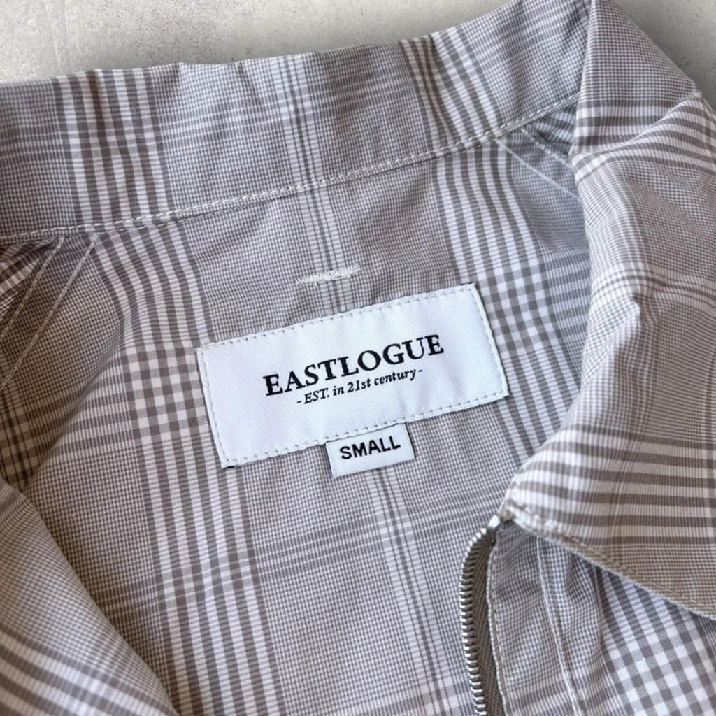 Eastlogue Check Zip Overshirt Grey S