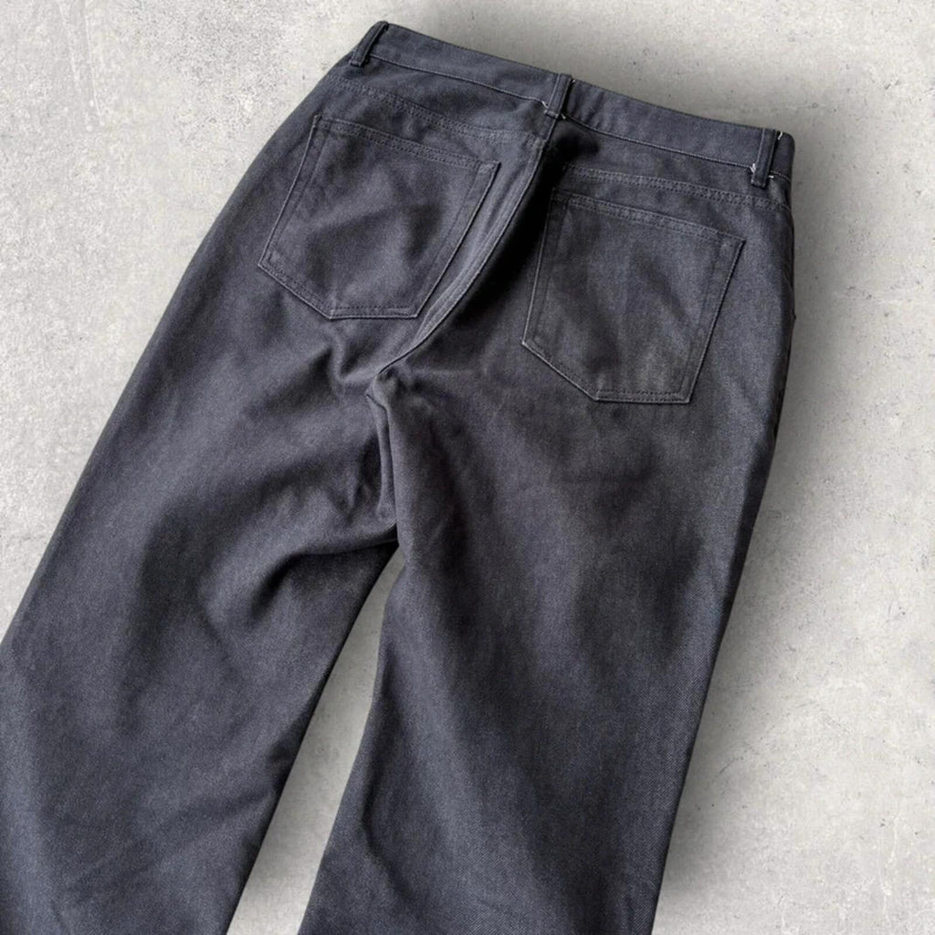 Uniform Bridge Pleated Baggy Jeans Grey L