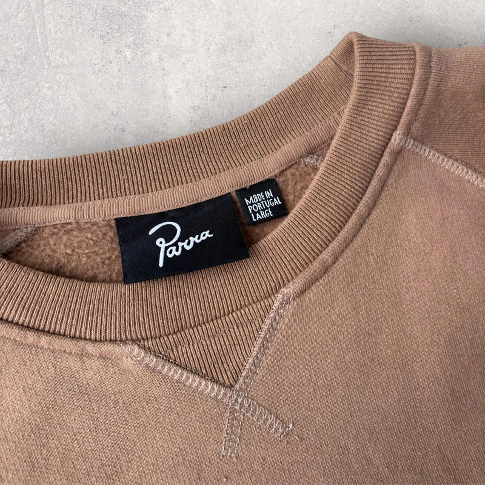 Parra Educational Crewneck Sweater Brown Size M