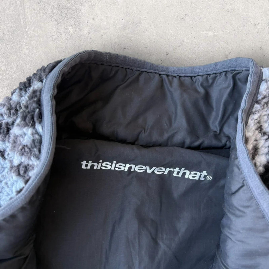 ThisIsNeverThat Reversible Boa Fleece Jacket Black L Japan import