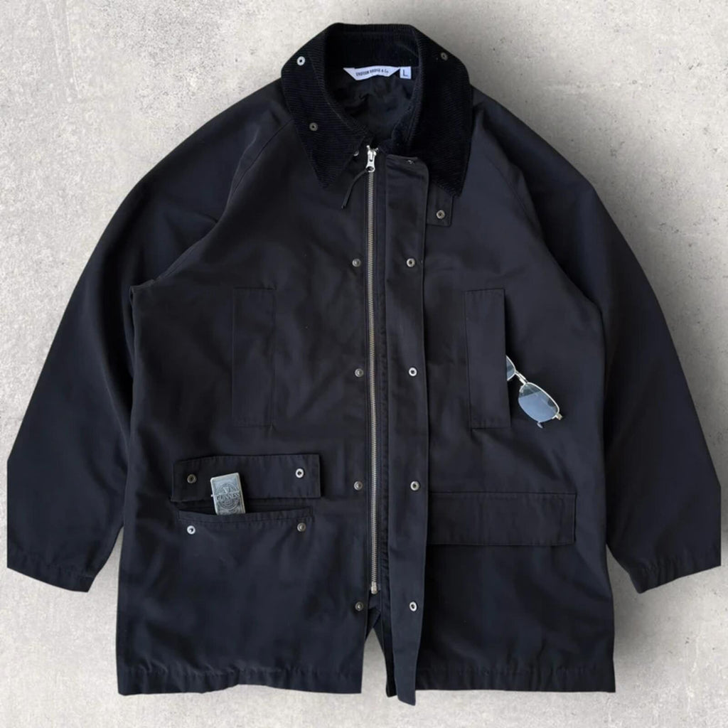 Uniform Bridge Mid Length Utility Coat Black L