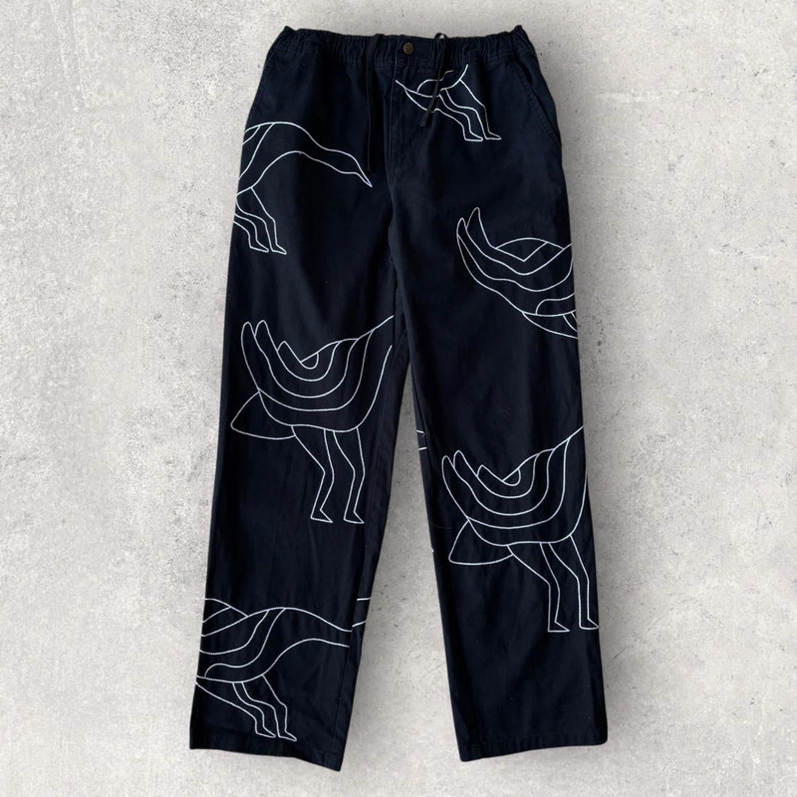 Parra Stitched Up Duck Pant Black Size L